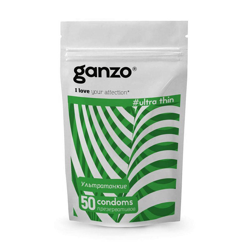 Презервативы GANZO Ultra thin, No50 (Ультра тонкие, 50шт. в   Дой-Пак) 0701-022