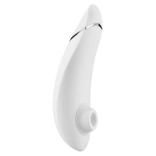 Бесконтактный клиторальный стимулятор Womanizer Premium белый/хром WZ09JB0100
