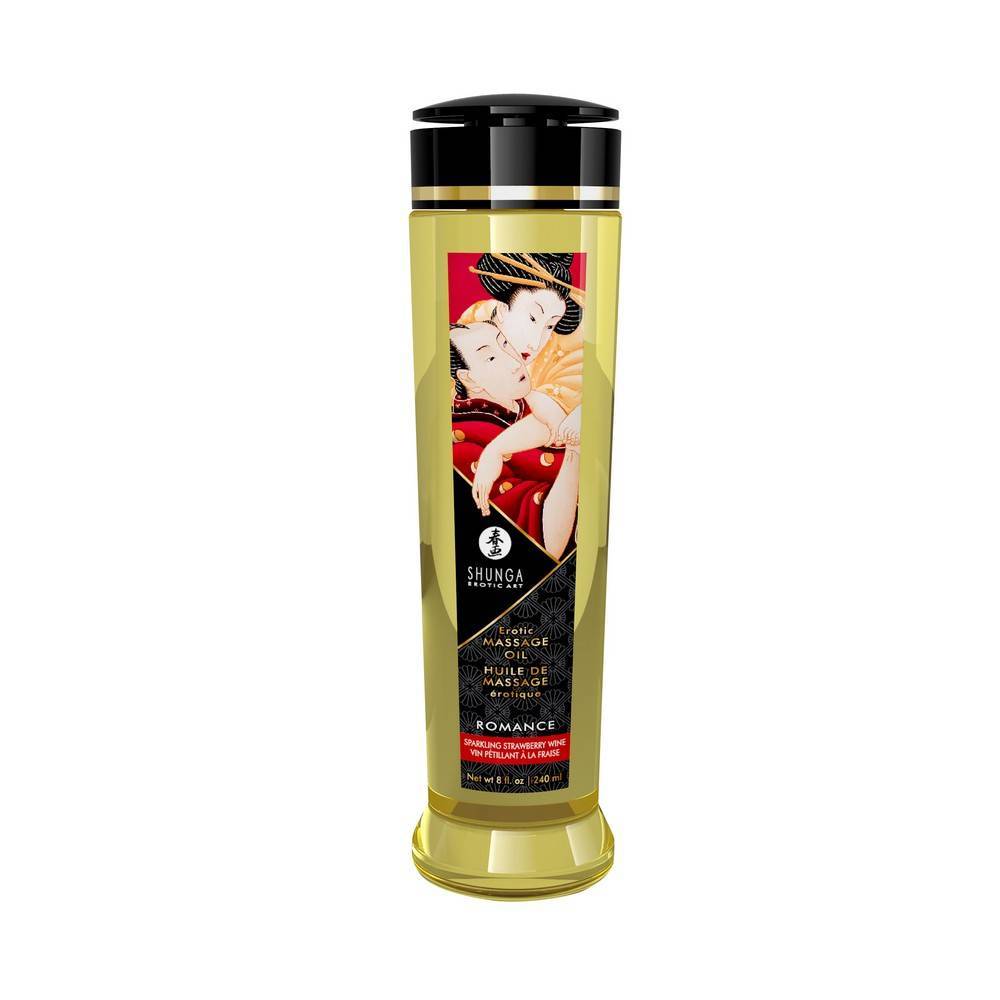 Массажное масло Shunga с ароматом «Шампанское и клубника», 240мл от Deserved