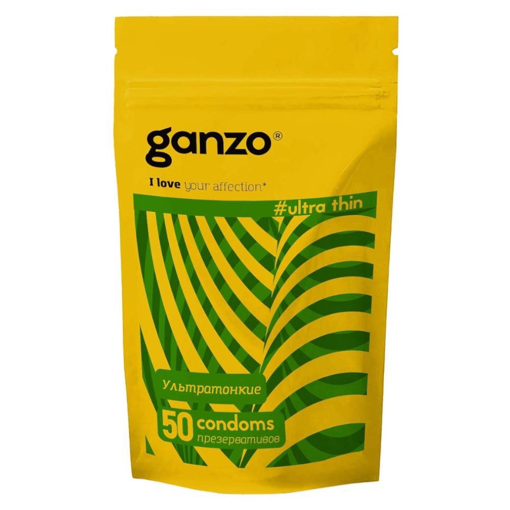 Ультратонкие презервативы Ganzo Ultra Thin, 50 шт 0701-014