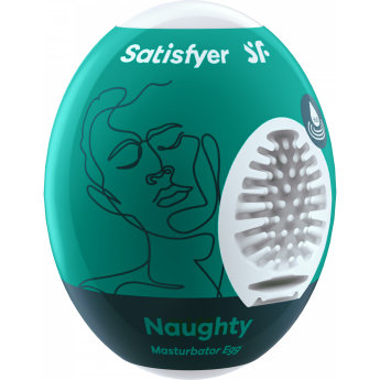 Мастурбатор Satisfyer Masturbator Egg Single (Naughty) Dark green Темно-зеленый, 4010021