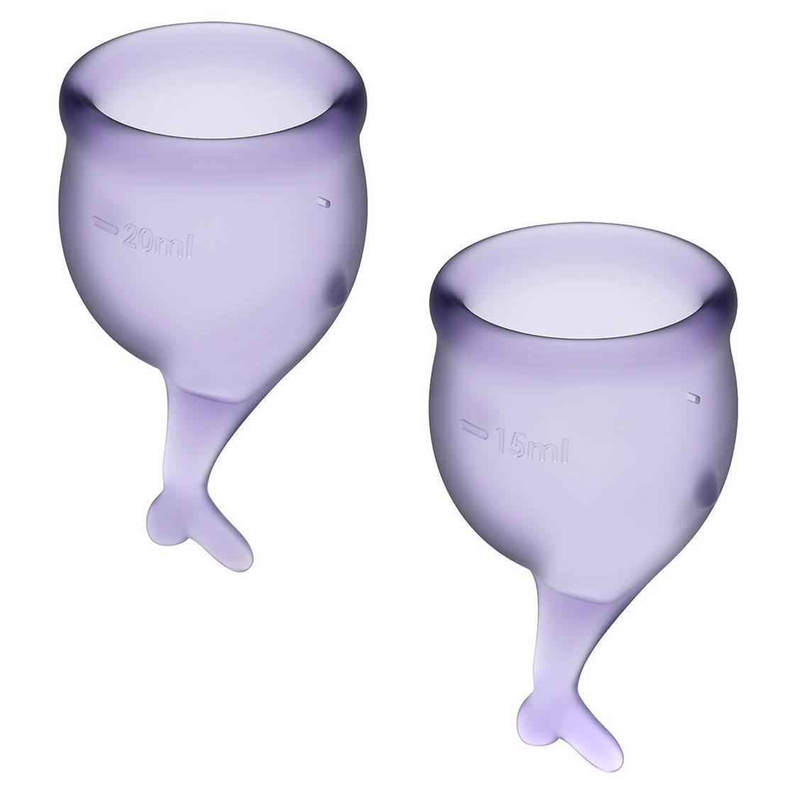 Менструальные чаши Satisfyer Feel Secure, 2шт, фиолетовые от Deserved