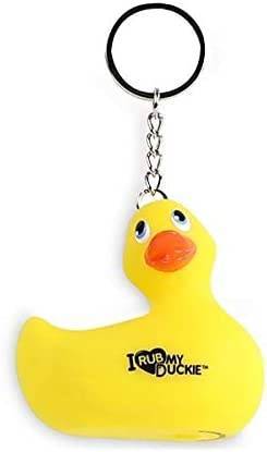 Вибратор-уточка Big Teaze Toys I Rub My Duckie Keychain (Black) , черный E28998 (жен. вибратор)