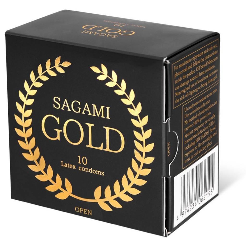 Презервативы латексные Sagami Gold, 10шт. от Deserved