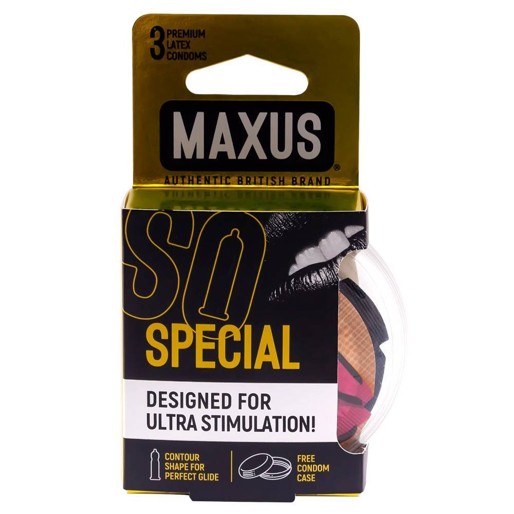 Презервативы точечно-ребристые Maxus Special, 3 шт 0901-010