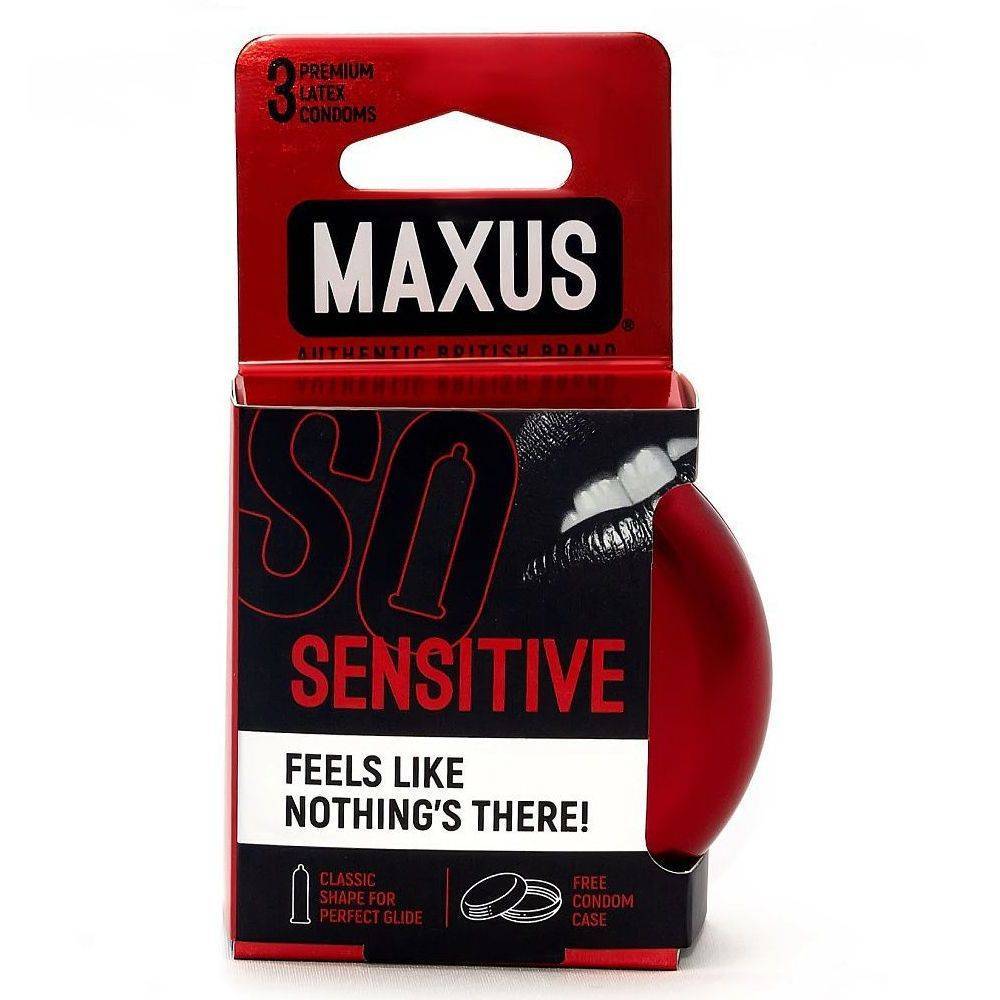 Ультратонкие презервативы Maxus Sensitive, 3 шт 0901-005