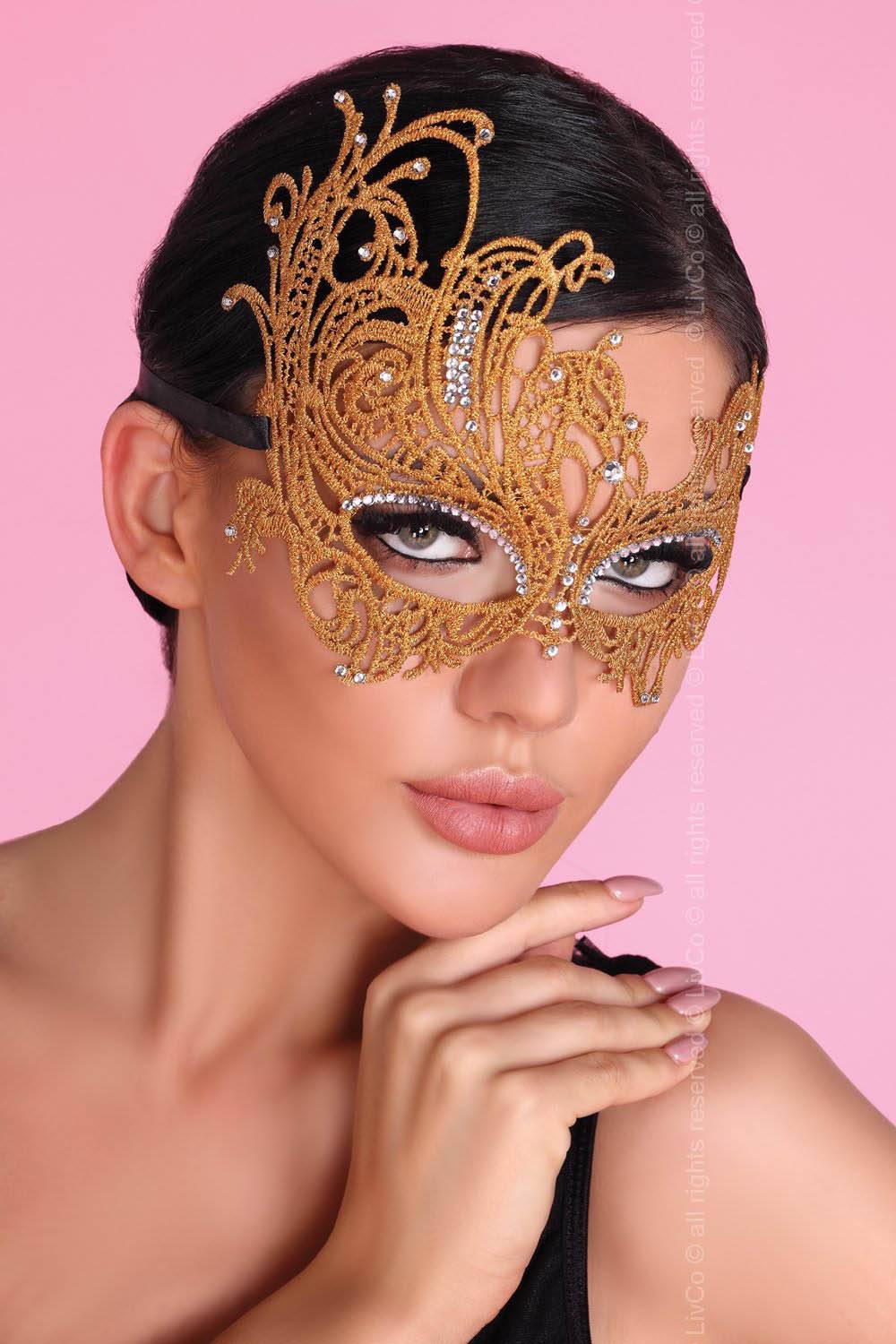 LivCo_LC 0011 mask Golden_One size_Золотой 5903050360085