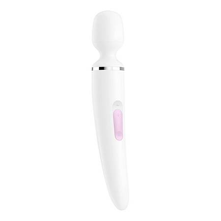 Вибромассажер Satisfyer Wand-er Woman White/Chrome J2018-47-2
