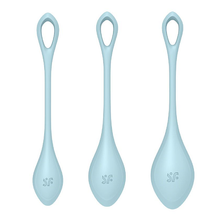 Вагинальный шарики Yoni Power 2 light blue Голубой J1518-1