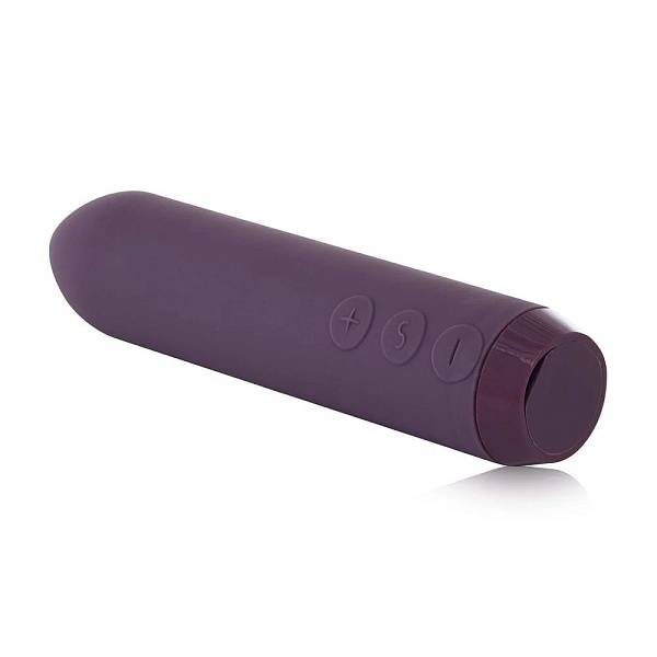 Вибропуля Bullet Vibrator - Extra Long - Purple: 10 см, 10 режимов работы, АБС-пластик