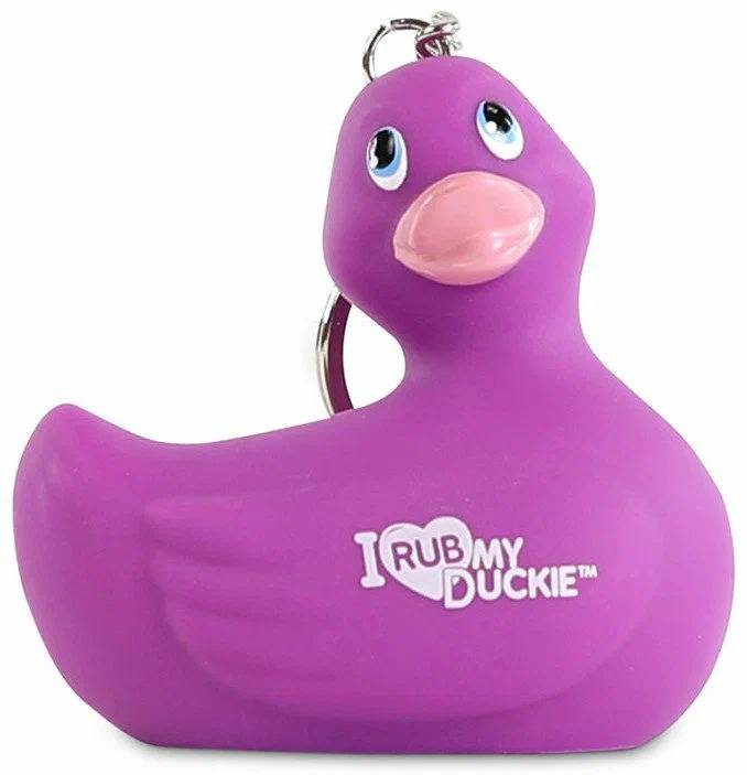 Вибратор-уточка Big Teaze Toys I Rub My Duckie Keychain (Purple) , фиолетовый E28999 (жен. вибратор)